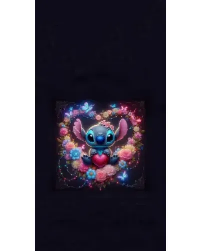 Чехол для Nokia с картинкой «Stitch в цветах»
