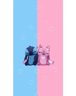 Чехол для Nokia с картинкой «Stitch и Angel Love»