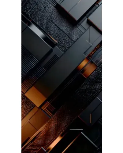 Чехол для Nokia с картинкой «Черные геометрические блоки» Чехол для Nokia с картинкой «Черные геометрические блоки»