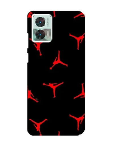 Чехол для Motorola Edge 30 Neo с картинкой «Jordan Red Pattern» Чехол для Motorola Edge 30 Neo с картинкой «Jordan Red Pattern»