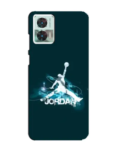 Чехол для Motorola Edge 30 Neo с картинкой «Jordan Blue Fire» Чехол для Motorola Edge 30 Neo с картинкой «Jordan Blue Fire»