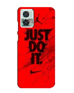 Чехол для Motorola Edge 30 Neo с картинкой «Nike Just Do It»