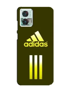 Чехол для Motorola Edge 30 Neo с картинкой «Оливковый градиент Adidas»