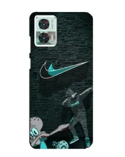 Чехол для Motorola Edge 30 Neo с картинкой «Спортивный арт Nike»