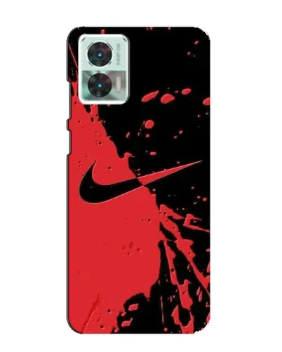 Чехол для Motorola Edge 30 Neo с картинкой «Красные брызги Nike» Чехол для Motorola Edge 30 Neo с картинкой «Красные брызги Nike»