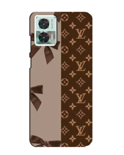 Чехол для Motorola Edge 30 Neo с картинкой «Louis Vuitton — банты»