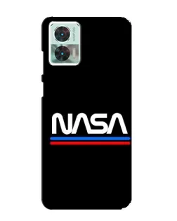 Чехол для Motorola Edge 30 Neo с картинкой «NASA — классика Red Blue»
