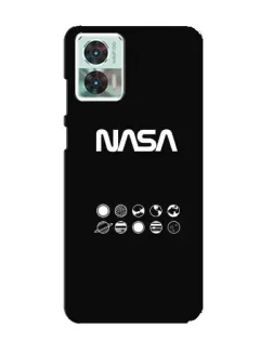 Чехол для Motorola Edge 30 Neo с картинкой «NASA — технический принт» Чехол для Motorola Edge 30 Neo с картинкой «NASA — технический принт»
