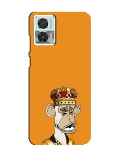 Чехол для Motorola Edge 30 Neo с картинкой «Золотая обезьяна Bored Ape»