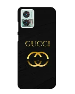 Чехол для Motorola Edge 30 Neo с картинкой «Золотой логотип Gucci» Чехол для Motorola Edge 30 Neo с картинкой «Золотой логотип Gucci»