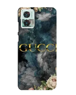 Чехол для Motorola Edge 30 Neo с картинкой «Абстрактные цветы Gucci» Чехол для Motorola Edge 30 Neo с картинкой «Абстрактные цветы Gucci»