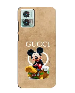 Чехол для Motorola Edge 30 Neo с картинкой «Микки Маус Gucci — крафт» Чехол для Motorola Edge 30 Neo с картинкой «Микки Маус Gucci — крафт»