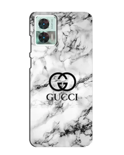 Чехол для Motorola Edge 30 Neo с картинкой «Gucci — мраморный шик»