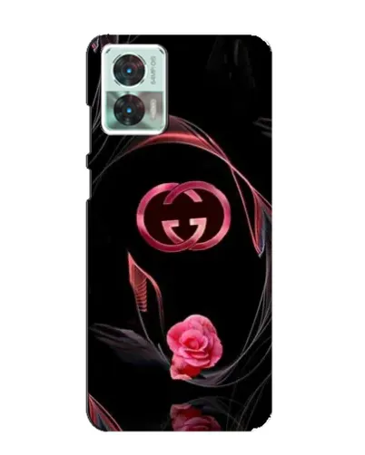 Чехол для Motorola Edge 30 Neo с картинкой «Gucci — неоновая роза»