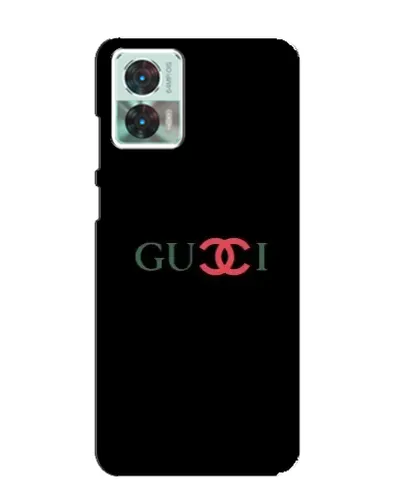 Чехол для Motorola Edge 30 Neo с картинкой «Gucci — красный градиент»