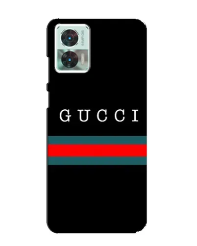 Чехол для Motorola Edge 30 Neo с картинкой «Gucci — красный пояс»