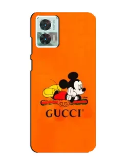 Чехол для Motorola Edge 30 Neo с картинкой «Микки Маус Gucci — оранж» Чехол для Motorola Edge 30 Neo с картинкой «Микки Маус Gucci — оранж»