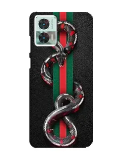 Чехол для Motorola Edge 30 Neo с картинкой «Gucci — змея на полосе» Чехол для Motorola Edge 30 Neo с картинкой «Gucci — змея на полосе»