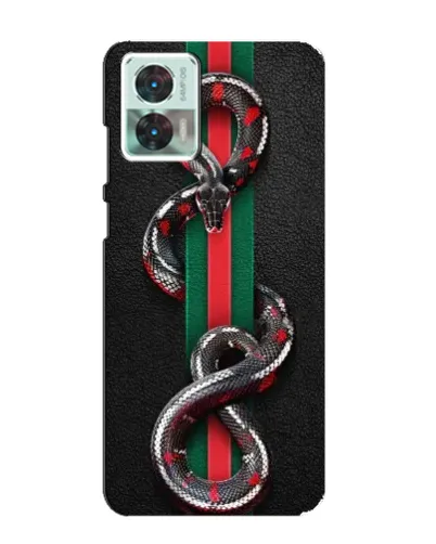 Чехол для Motorola Edge 30 Neo с картинкой «Gucci — змея на полосе» Чехол для Motorola Edge 30 Neo с картинкой «Gucci — змея на полосе»