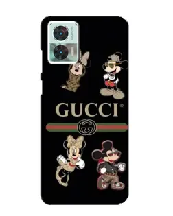 Чехол для Motorola Edge 30 Neo с картинкой «Gucci — герои Disney и монограмма» Чехол для Motorola Edge 30 Neo с картинкой «Gucci — герои Disney и монограмма»