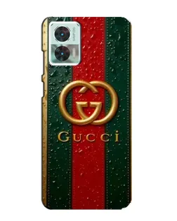 Чехол для Motorola Edge 30 Neo с картинкой «Gucci — фирменная полоса и золото» Чехол для Motorola Edge 30 Neo с картинкой «Gucci — фирменная полоса и золото»