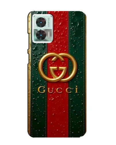 Чехол для Motorola Edge 30 Neo с картинкой «Gucci — фирменная полоса и золото» Чехол для Motorola Edge 30 Neo с картинкой «Gucci — фирменная полоса и золото»