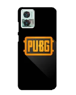Чехол для Motorola Edge 30 Neo с картинкой «PUBG — рамка лого»