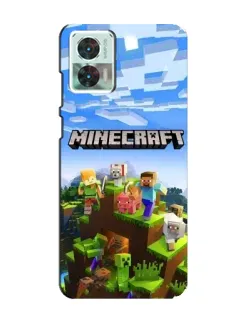 Чехол для Motorola Edge 30 Neo с картинкой «Minecraft классический мир» Чехол для Motorola Edge 30 Neo с картинкой «Minecraft классический мир»