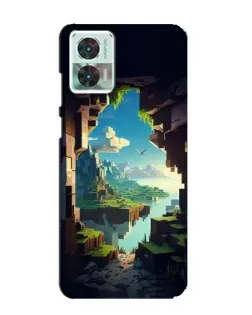 Чехол для Motorola Edge 30 Neo с картинкой «Вид из пещеры» Чехол для Motorola Edge 30 Neo с картинкой «Вид из пещеры»