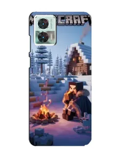 Чехол для Motorola Edge 30 Neo с картинкой «Зимний Minecraft» Чехол для Motorola Edge 30 Neo с картинкой «Зимний Minecraft»
