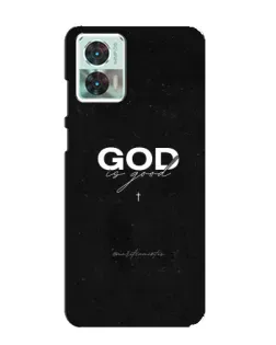 Чехол для Motorola Edge 30 Neo с картинкой «GOD — Бог над всем»