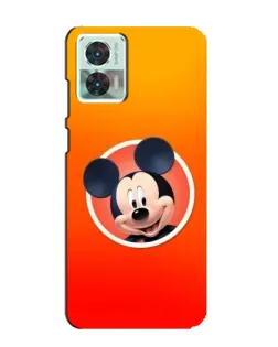 Чехол для Motorola Edge 30 Neo с картинкой «Mickey в круге»