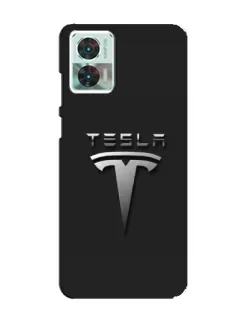 Чохол для Motorola Edge 30 Neo з картинкою «Сталевий логотип Tesla» Чохол для Motorola Edge 30 Neo з картинкою «Сталевий логотип Tesla»