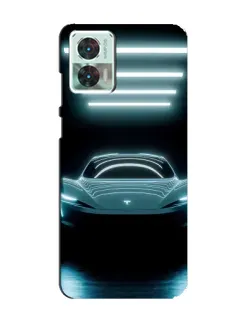 Чохол для Motorola Edge 30 Neo з картинкою «Tesla в неоні» Чохол для Motorola Edge 30 Neo з картинкою «Tesla в неоні»
