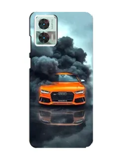 Чохол для Motorola Edge 30 Neo з картинкою «Audi у хмарах диму» Чохол для Motorola Edge 30 Neo з картинкою «Audi у хмарах диму»