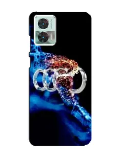 Чохол для Motorola Edge 30 Neo з картинкою «Енергія лого Audi» Чохол для Motorola Edge 30 Neo з картинкою «Енергія лого Audi»