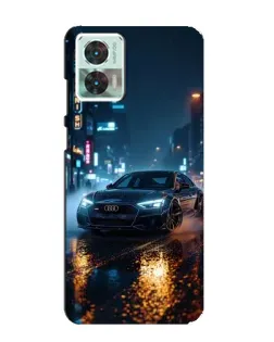 Чохол для Motorola Edge 30 Neo з картинкою «Нічне місто та Audi» Чохол для Motorola Edge 30 Neo з картинкою «Нічне місто та Audi»