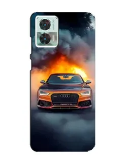 Чохол для Motorola Edge 30 Neo з картинкою «Audi у вогняному диму» Чохол для Motorola Edge 30 Neo з картинкою «Audi у вогняному диму»