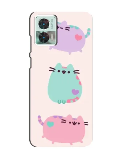 Чехол для Motorola Edge 30 Neo с картинкой «Pusheen трио» Чехол для Motorola Edge 30 Neo с картинкой «Pusheen трио»