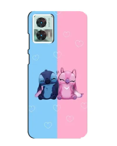 Чехол для Motorola Edge 30 Neo с картинкой «Stitch и Angel Love» Чехол для Motorola Edge 30 Neo с картинкой «Stitch и Angel Love»
