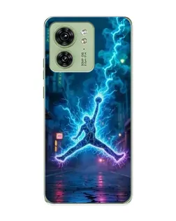 Чехол для Motorola Edge 40 с картинкой «Jordan Gold Jumpman»
