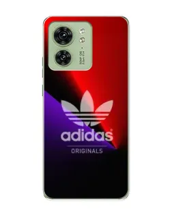 Чехол для Motorola Edge 40 с картинкой «Adidas Red Neon»