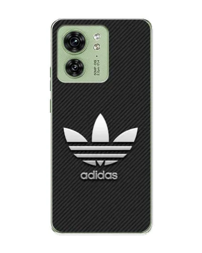 Чохол для Motorola Edge 40 з картинкою «Adidas Карбонова текстура»