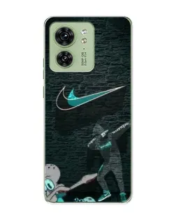 Чехол для Motorola Edge 40 с картинкой «Спортивный арт Nike»