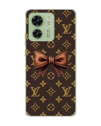 Чехол для Motorola Edge 40 с картинкой «LV с бантом»