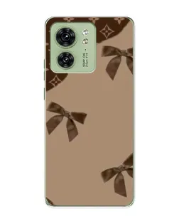Чехол для Motorola Edge 40 с картинкой «LV — кофейный атлас» Чехол для Motorola Edge 40 с картинкой «LV — кофейный атлас»