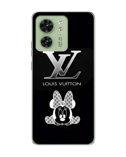 Чехол для Motorola Edge 40 с картинкой «LV и Минни Маус»