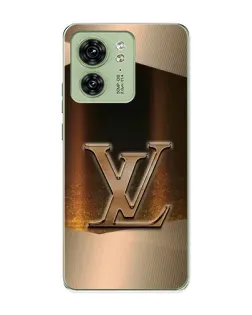Чехол для Motorola Edge 40 с картинкой «LV — золотое сияние» Чехол для Motorola Edge 40 с картинкой «LV — золотое сияние»