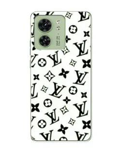 Чехол для Motorola Edge 40 с картинкой «Монохромный хаос LV» Чехол для Motorola Edge 40 с картинкой «Монохромный хаос LV»