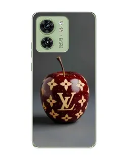 Чехол для Motorola Edge 40 с картинкой «Красное яблоко LV»